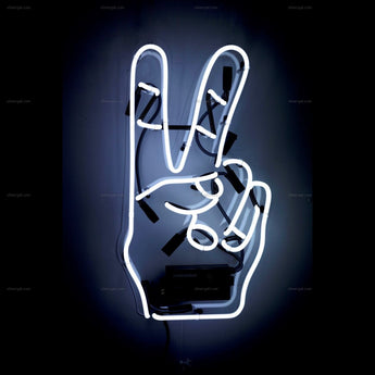 Peace neon sign